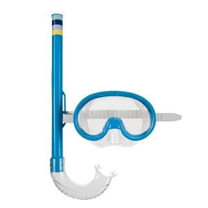 Máscara de Mergulho e Snorkel Infantil - Azul