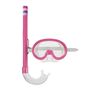 Máscara de Mergulho e Snorkel Infantil - Rosa