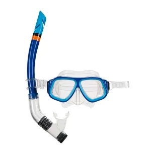 Máscara de Mergulho e Snorkel Juvenil - Azul