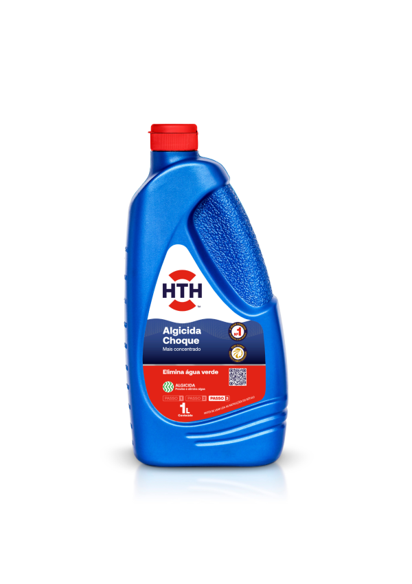 HTH Solução Água Verde Algicida Choque 1L