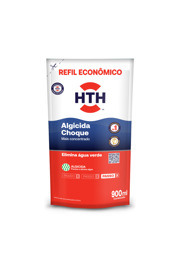 Algicida Choque Solução Água Verde - Refil HTH