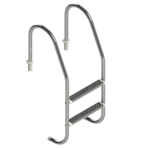 Escada para Piscina Inox 2 Degraus - Inaqua