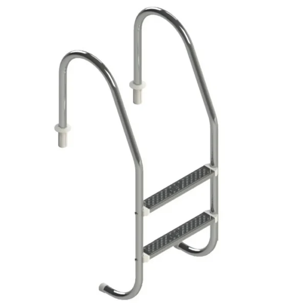 Escada para Piscina Inox 2 Degraus - Inaqua