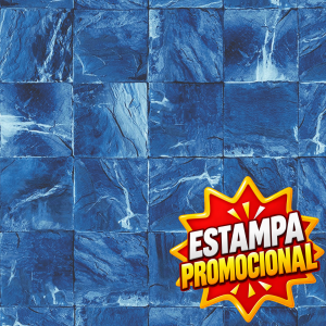 Vinil Estampa Mod. Iguana Azul - Alliance