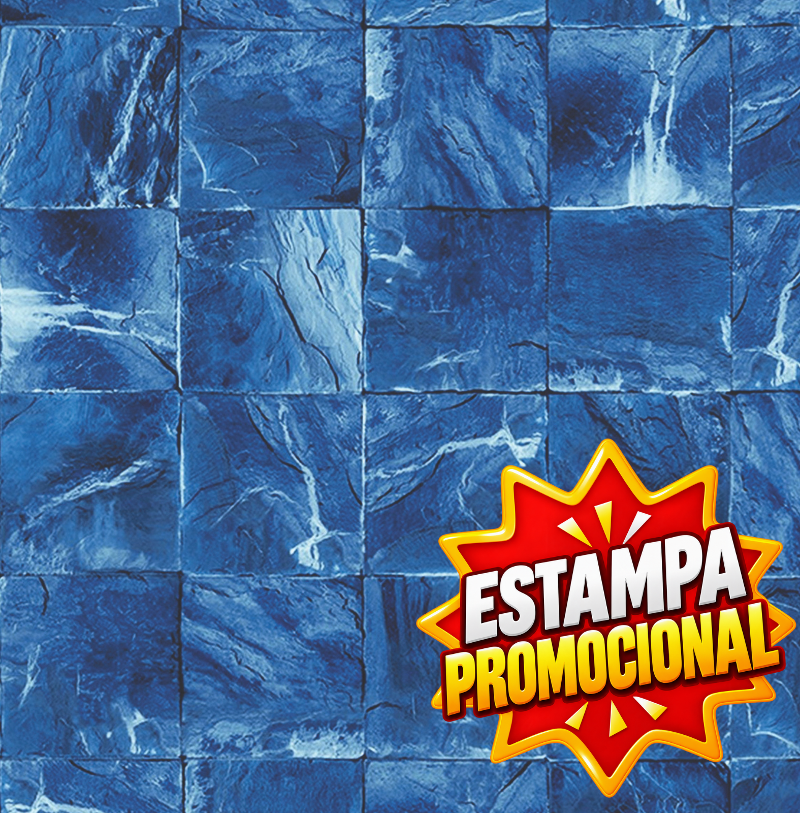 Vinil Estampa Mod. Iguana Azul - Alliance