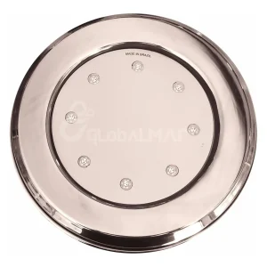 Refletor Super Led Inox 24W RGB 150MM 8 Leds Hipool