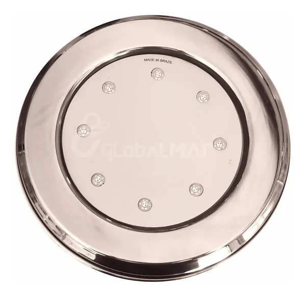 Refletor Super Led Inox 24W RGB 150MM 8 Leds Hipool