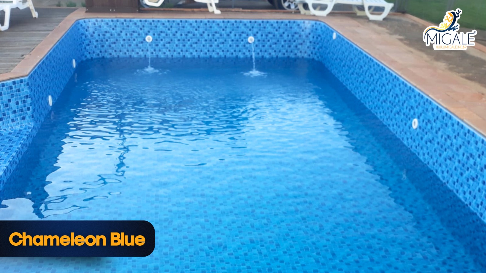 Vinil Estampa Mod. Chameleon Blue - Alliance - Imagem 2