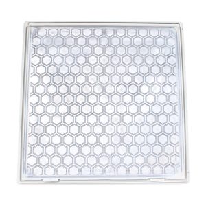 Tampa Casa de Máquinas Colmeia com Rebaixo e Grelha Invisível